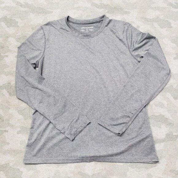 Life Is Good Top Womens Small Gray Pullover Long Sleeve - Picture 1 of 6